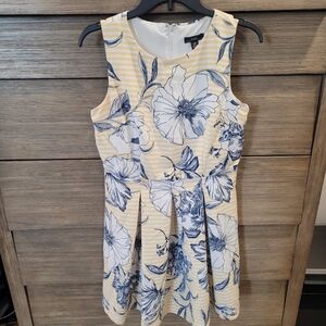 R&K Yellow and Blue Floral Dress